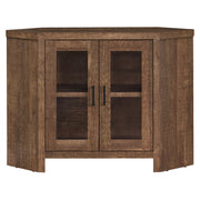 MEUBLE TV - 42"L / COIN ASPECT BOIS BRUN ( Meuble Mtl ) 