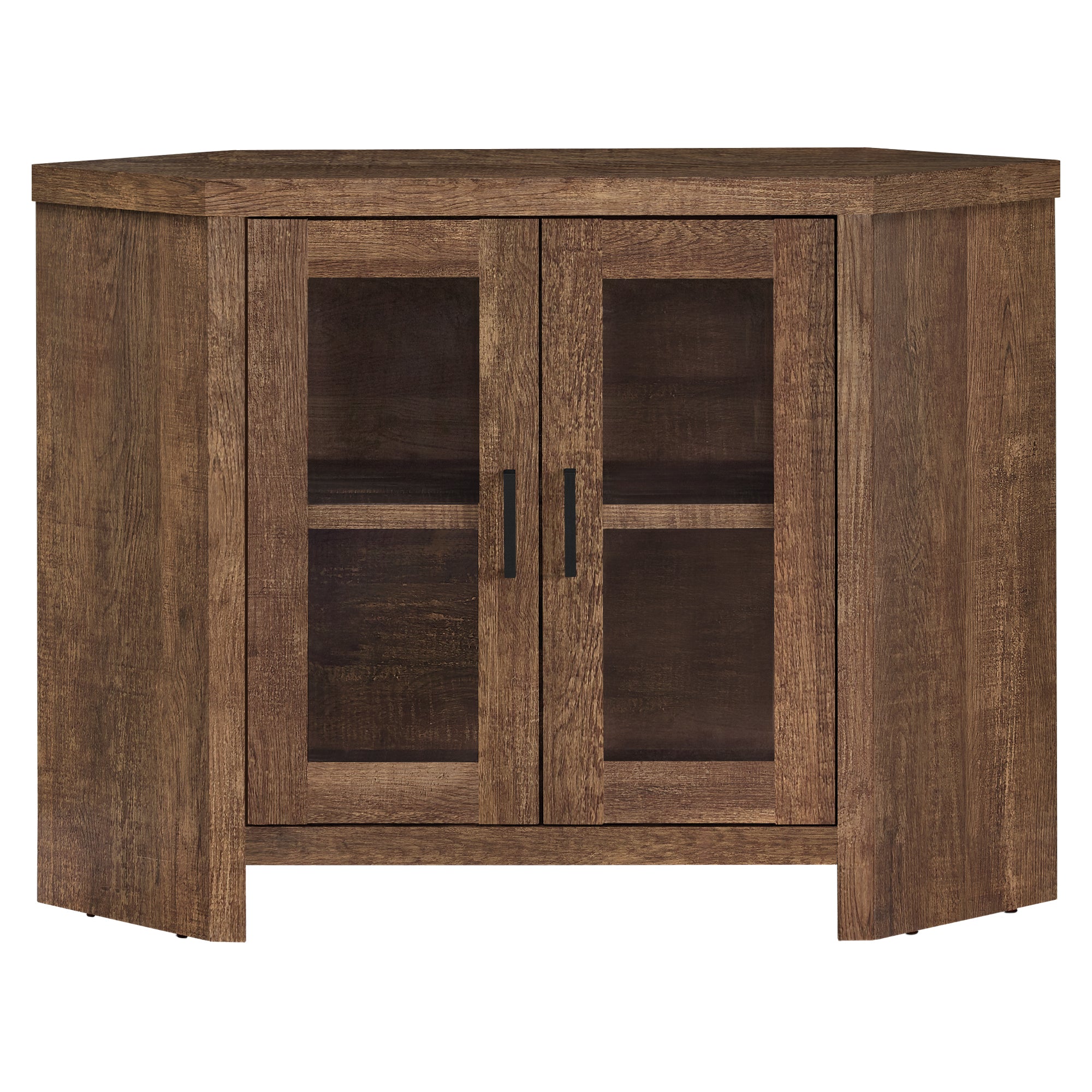 MEUBLE TV - 42"L / COIN ASPECT BOIS BRUN ( Meuble Mtl ) 