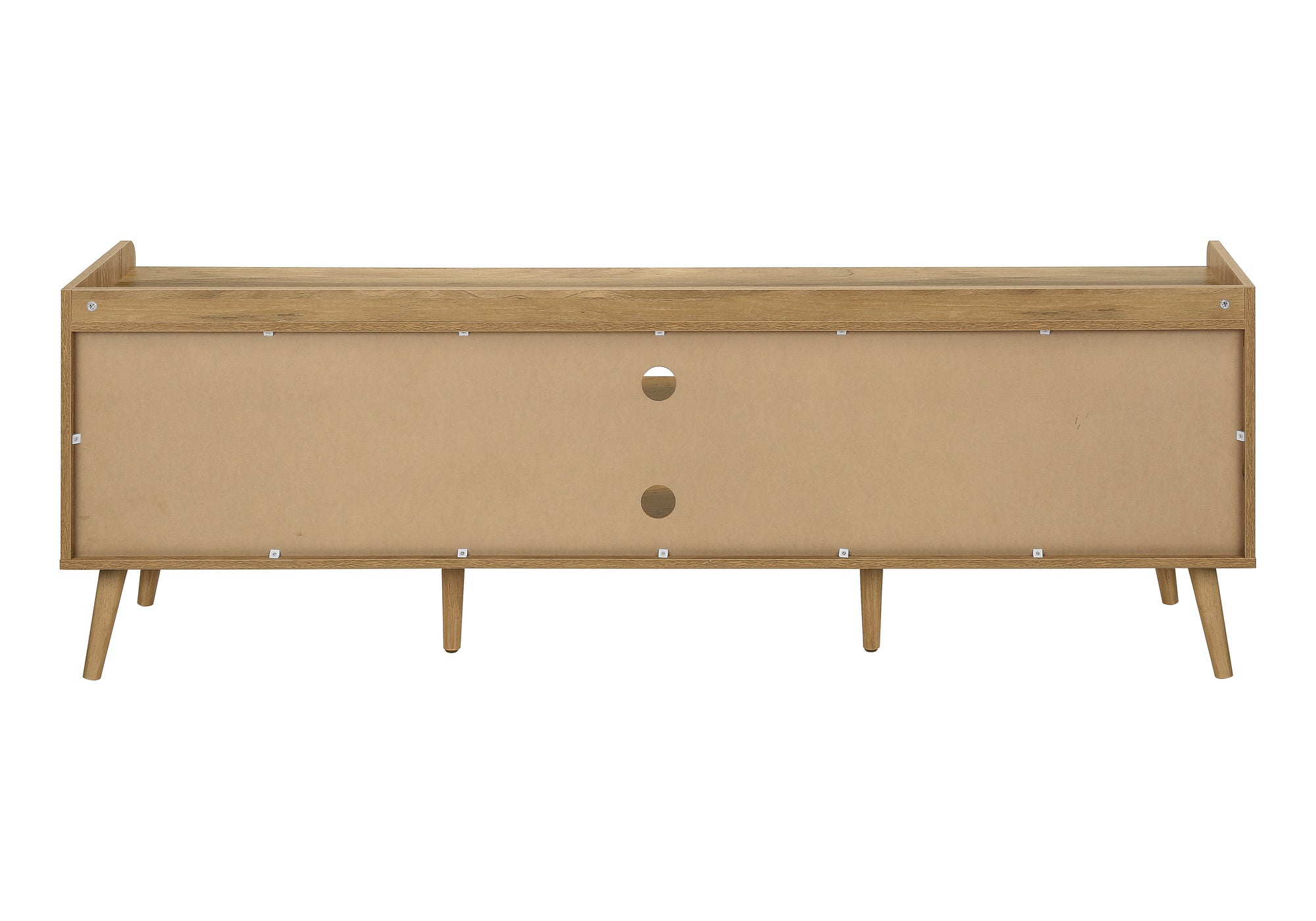 Meuble TV 72" Noyer avec Rangement | Style Contemporain