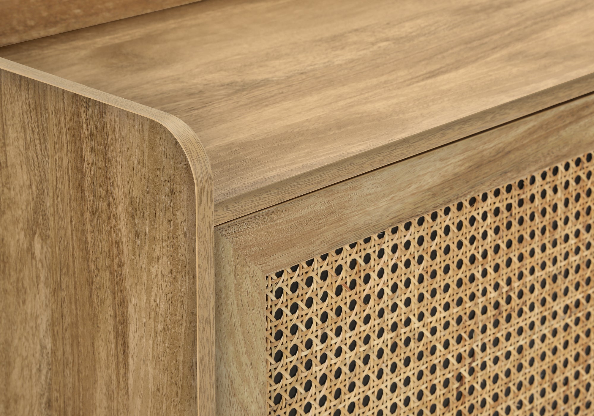 Meuble TV 72" Noyer avec Rangement | Style Contemporain