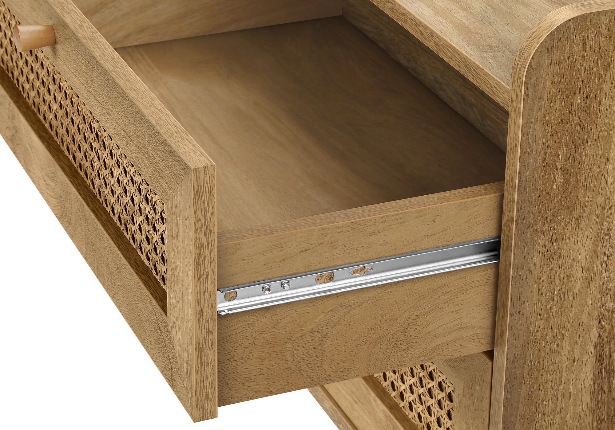 Meuble TV 72" Noyer avec Rangement | Style Contemporain