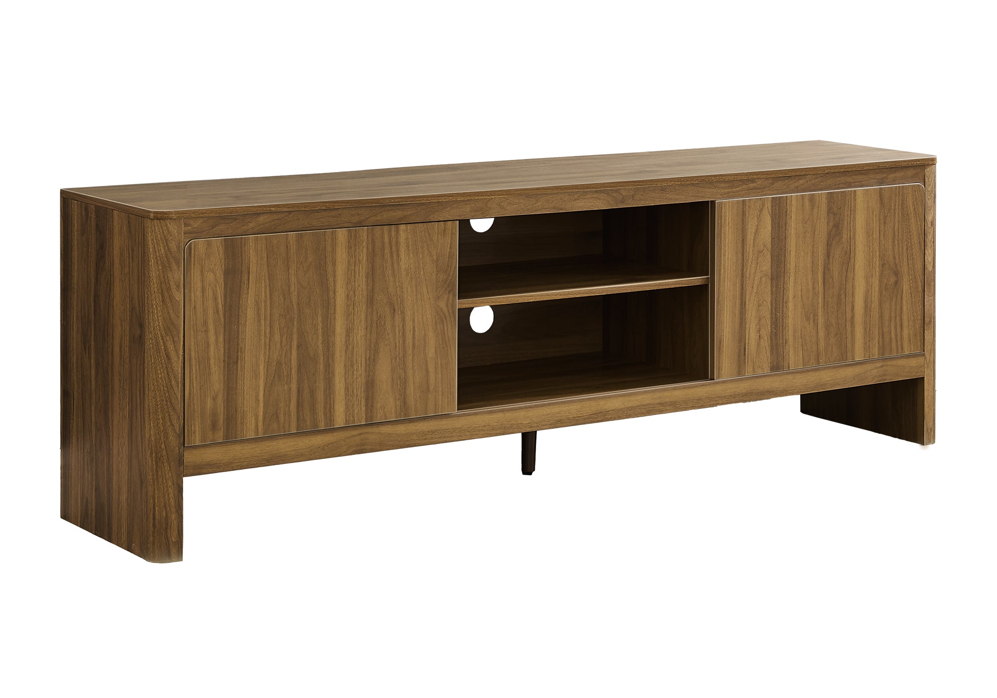 MEUBLE TV - 72"L / NOGAL FONCÉ AVEC 2 PORTES