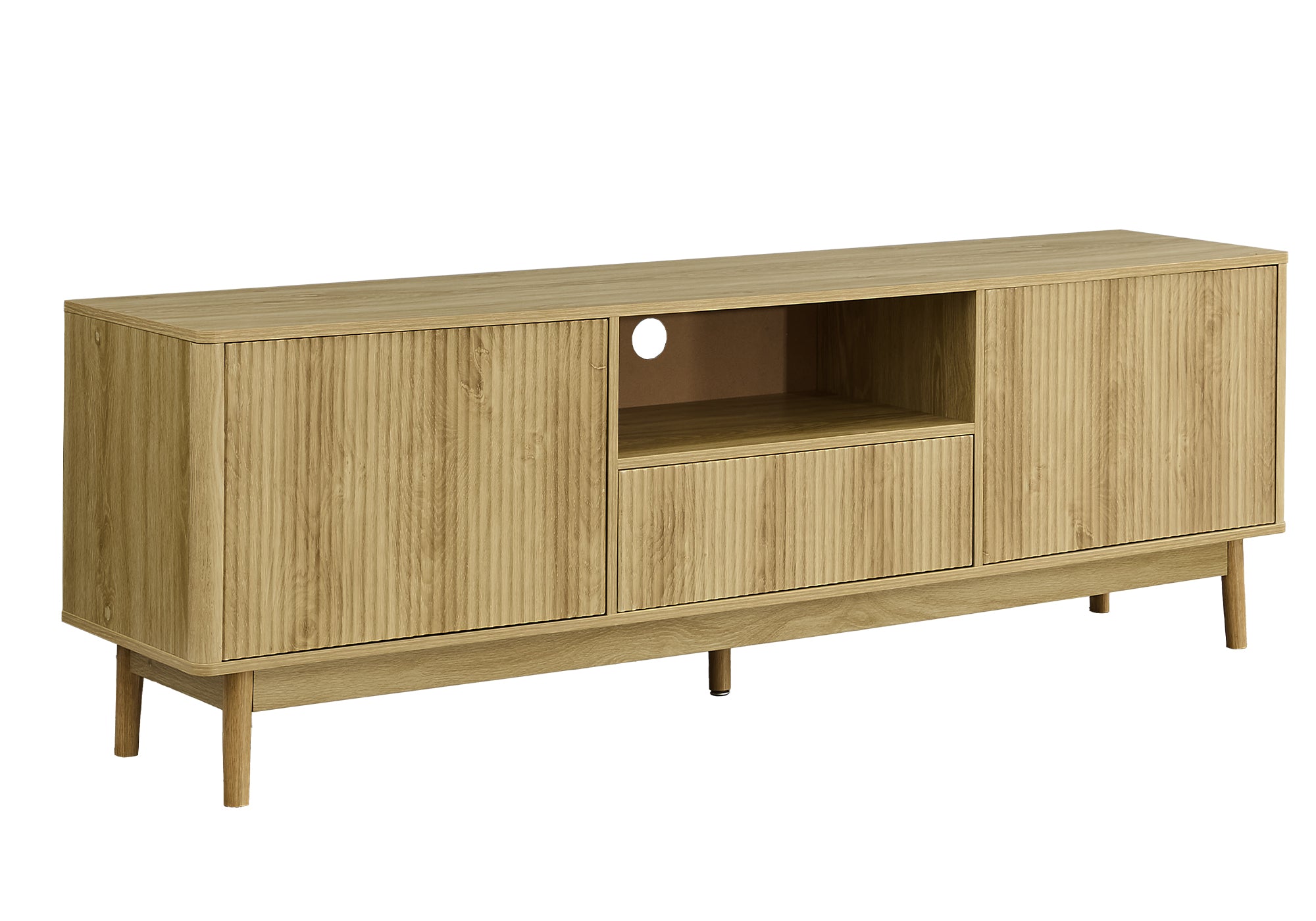 Meuble TV Monarch I 2834 — 72 po, noyer clair