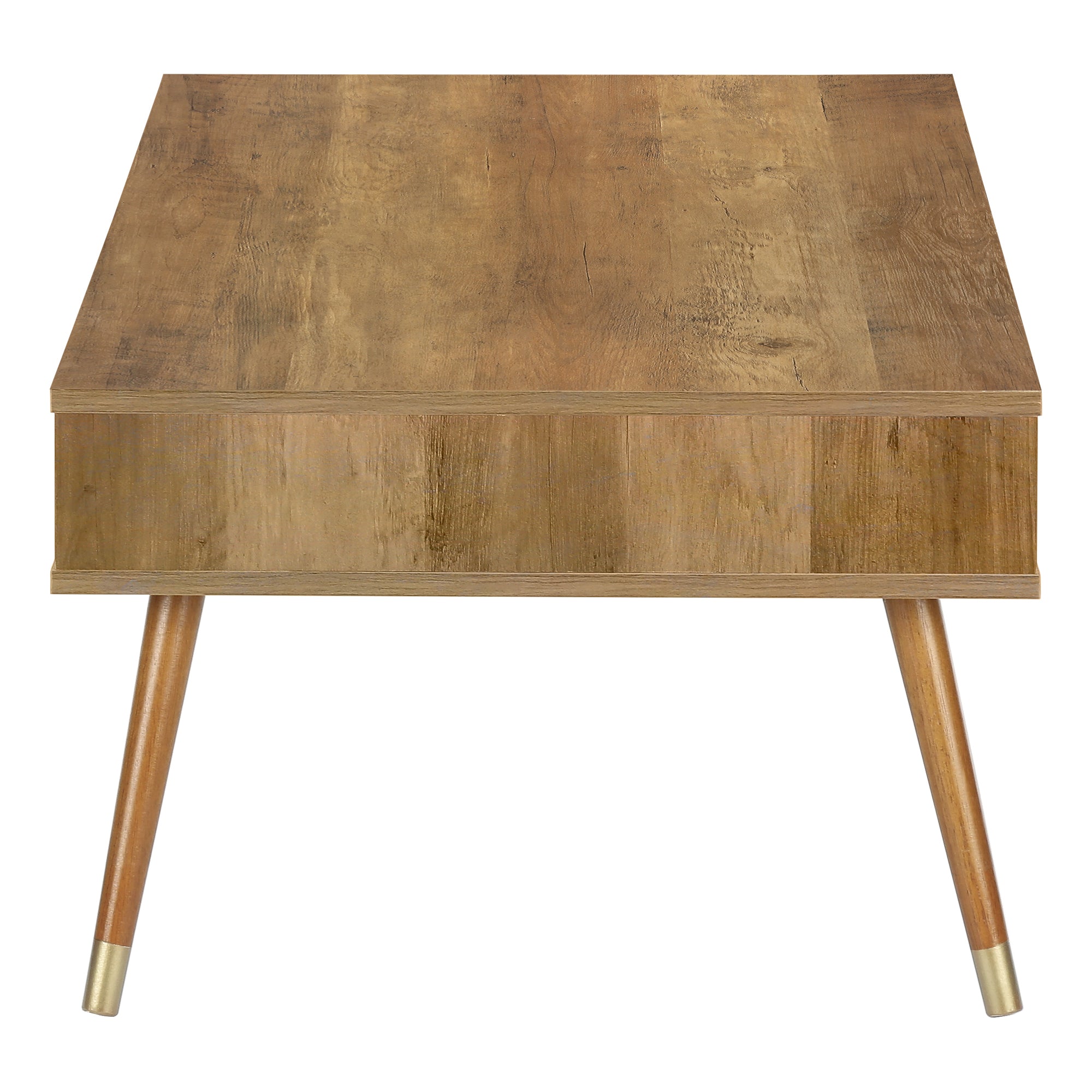 TABLE BASSE - NOYER MILIEU DU SIÈCLE AVEC UN TIROIR ( Meuble Mtl ) 