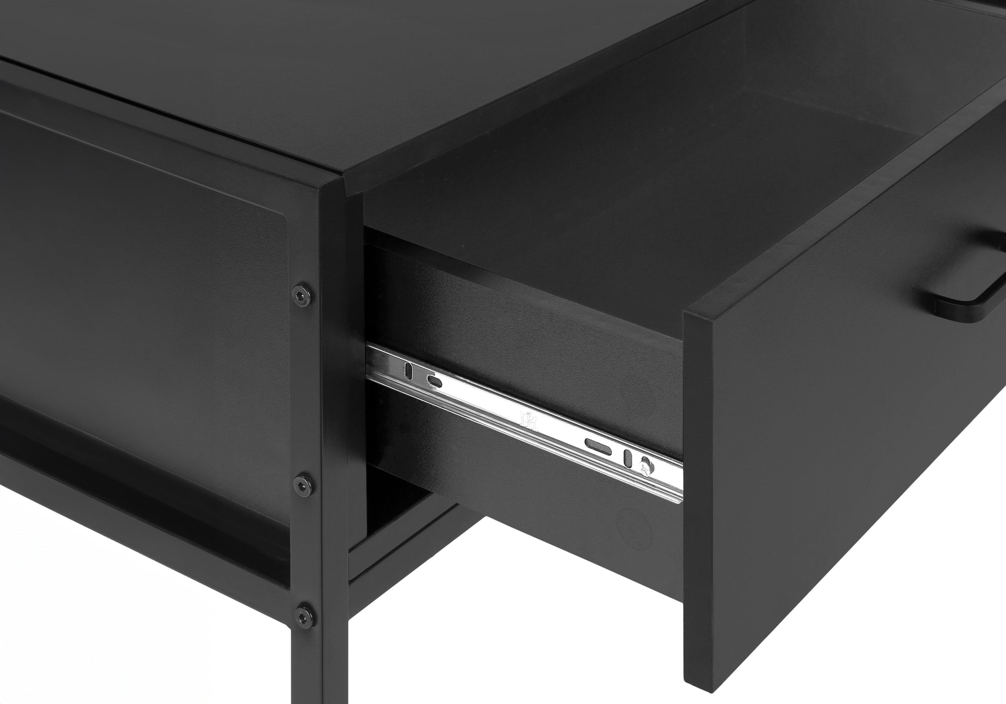 MEUBLE TV - 48"L / NOIR / METAL NOIR ( Meuble Mtl )