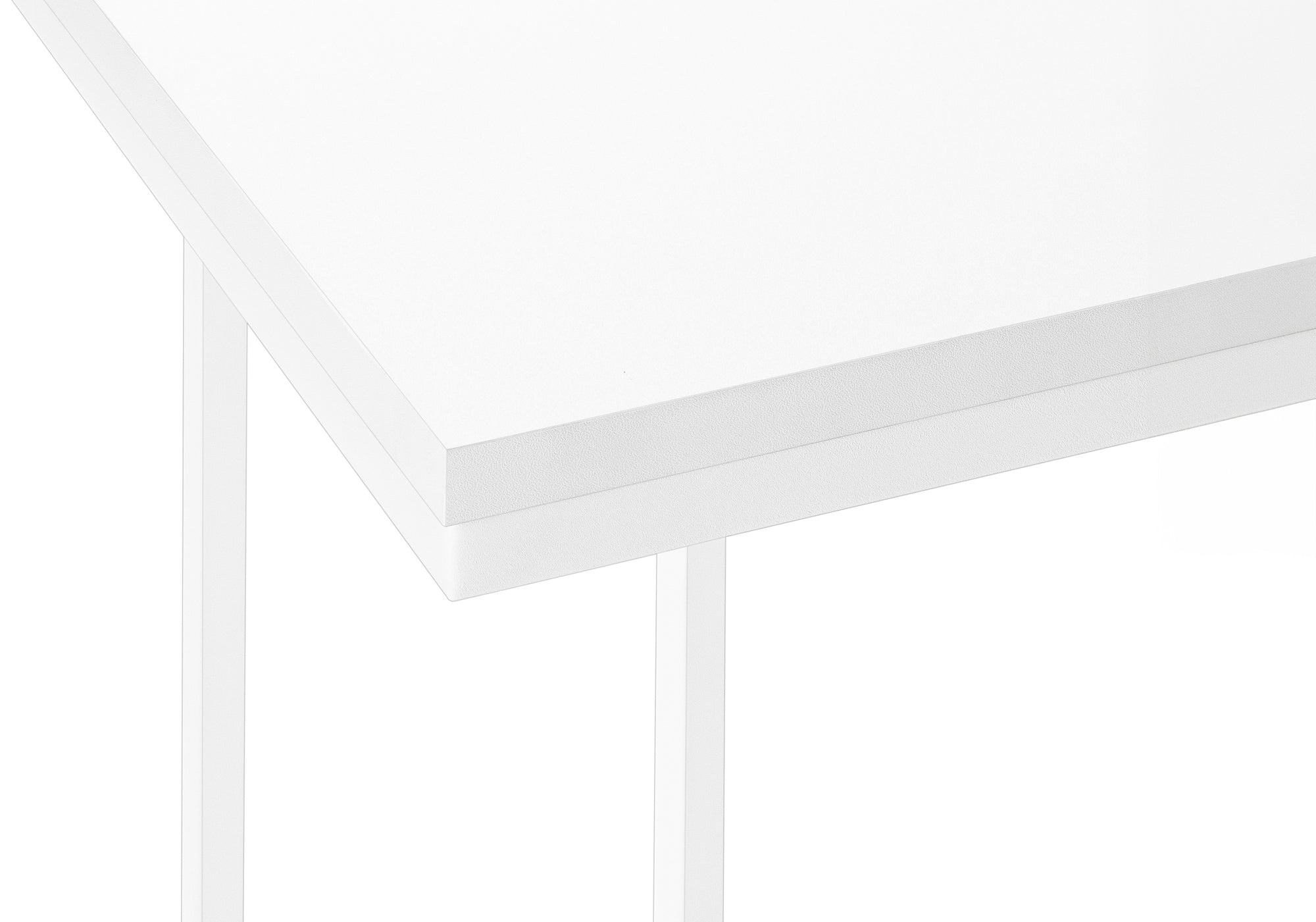 TABLE D'APPOINT - 25"H /BLANC / METAL BLANC ( Meuble Mtl ) 