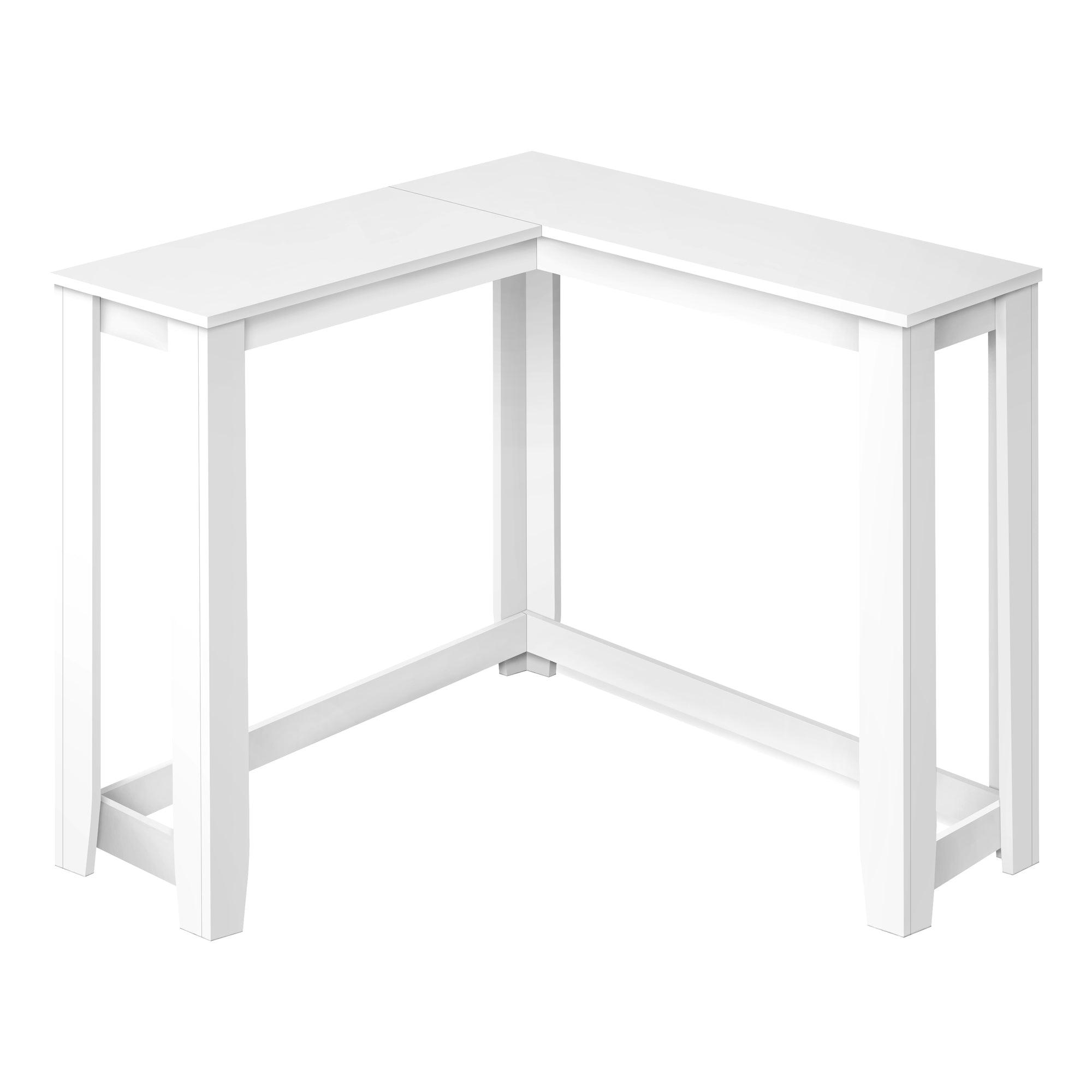 TABLE D'APPOINT - 36" / CONSOLE DE COIN BLANCHE 