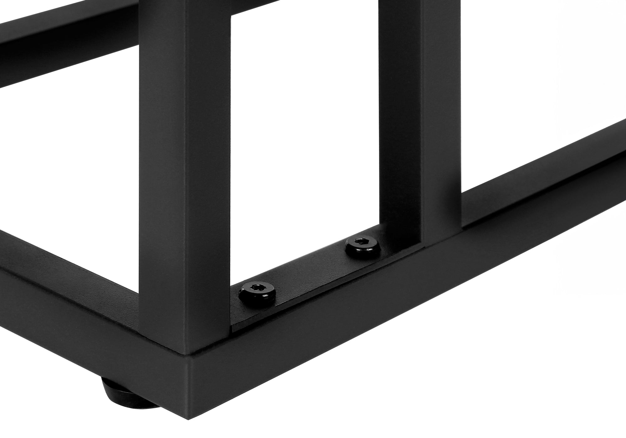 TABLE D'APPOINT - 25"H / TAUPE FONCE / METAL NOIR ( Meuble Mtl ) 