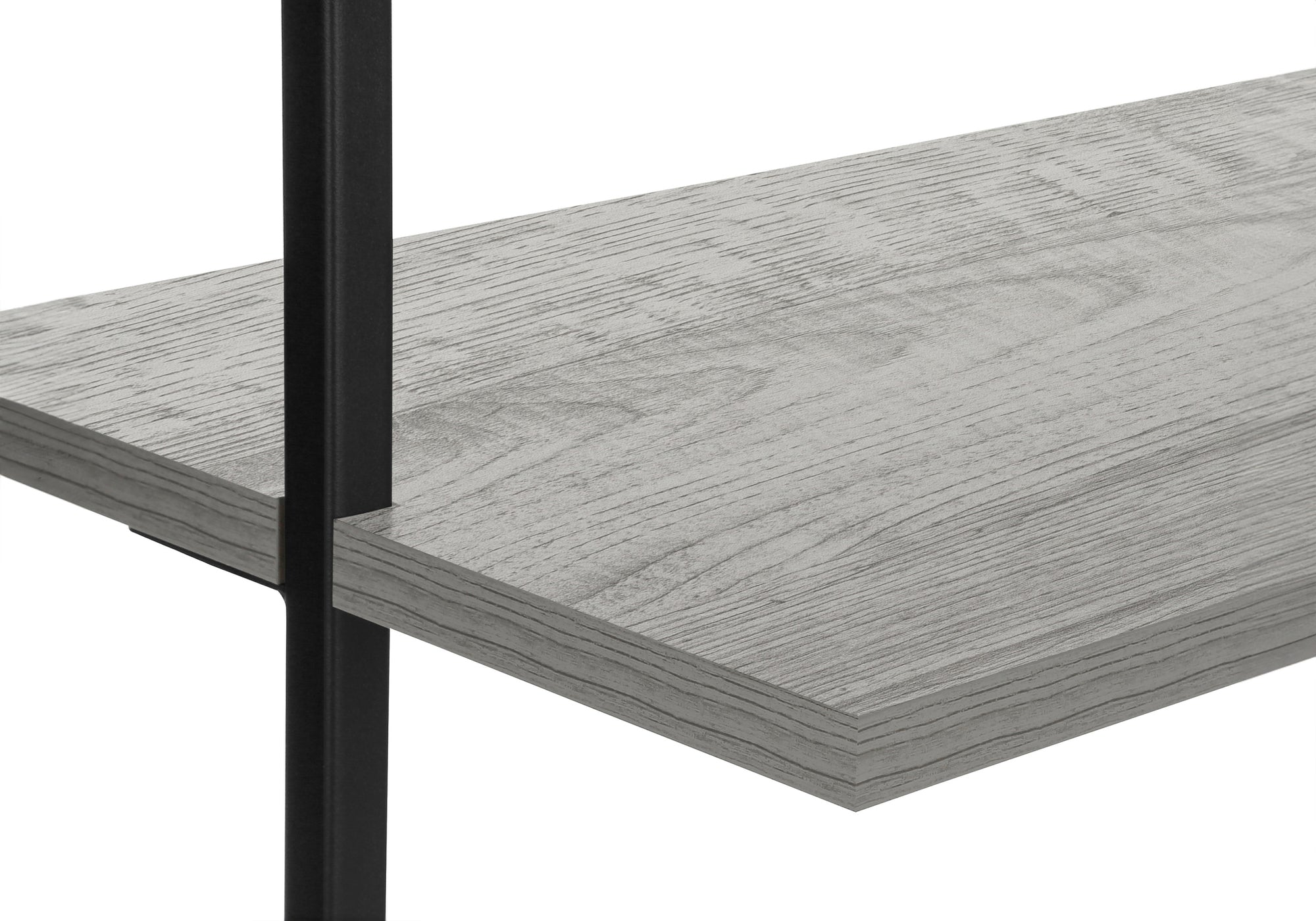 BIBLIOTHÈQUE - ÉCHELLE 72"H GRIS / MÉTAL NOIR ( Meuble Mtl ) 