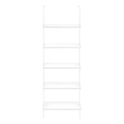 BIBLIOTHÈQUE - ÉCHELLE 72"H BLANC / MÉTAL BLANC ( Meuble Mtl ) 