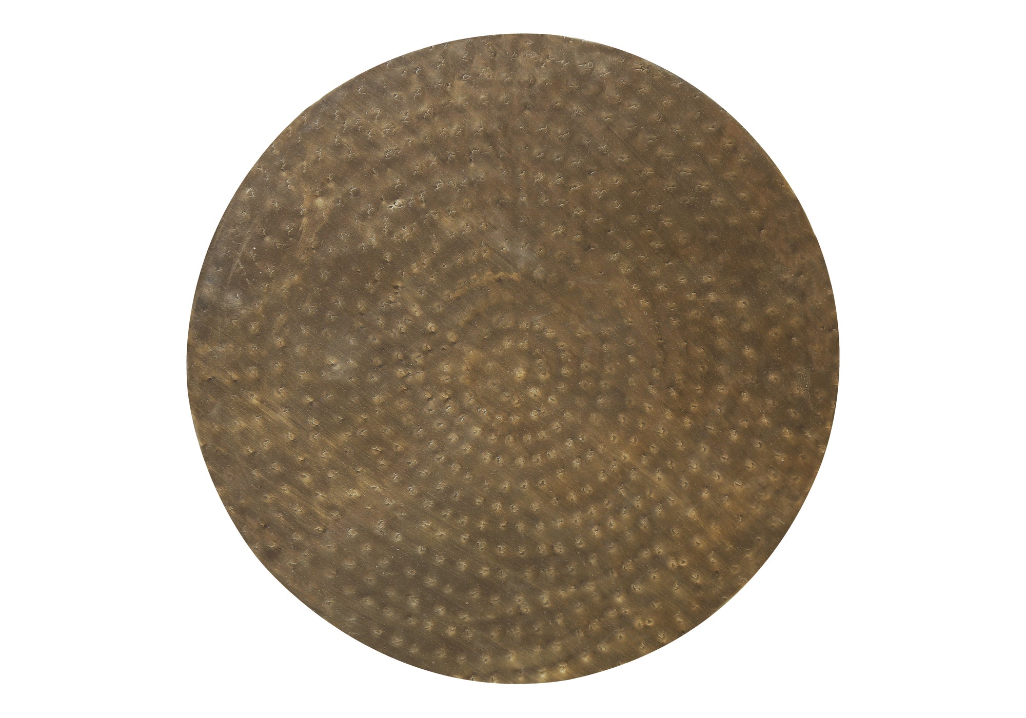 TABLE D'ACCENT - 22"H / TABLE D'EXTRÉMITÉ DE TAMBOUR EN MÉTAL DE FER DE CUIVRE
