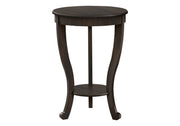 TABLE D'ACCENT - 24"H / TABLE DE BOUT PLACAGE NOYER FONCÉ
