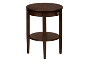TABLE D'ACCENT - 23"H / TABLE DE BOUT EN PLACAGE ESPRESSO