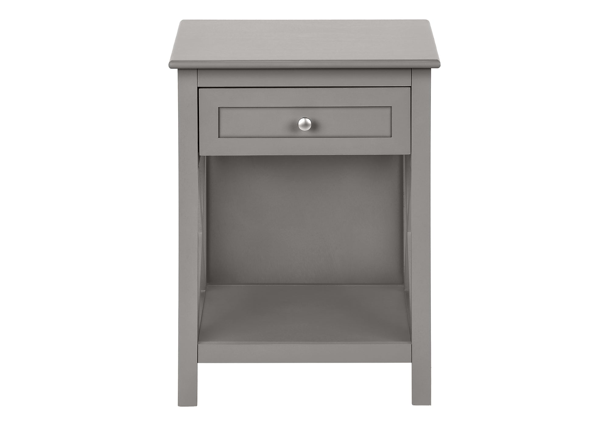 Tableau d'accent - 25 "H / Table de fin de placage gris antique