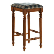 TABOURET DE BAR - 2PCS / 29"H / BOIS MASSIF CHENE FONCE ( Meuble Mtl ) 