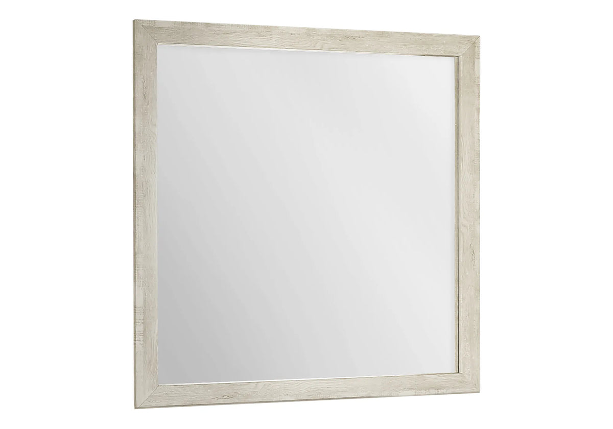 Miroir mural de chambre – Fini chêne blanchi