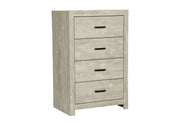 Commode 4 tiroirs – Fini chêne blanchi
