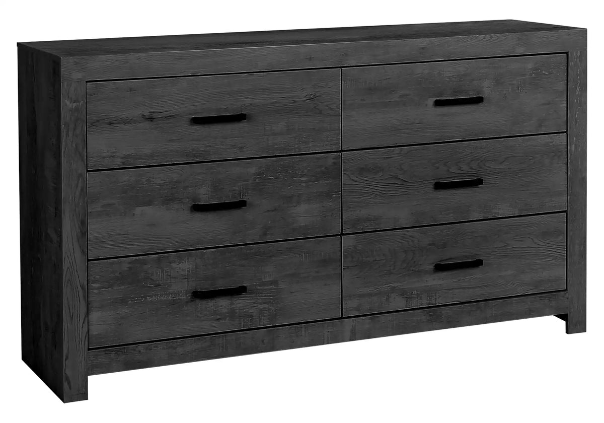Commode 6 tiroirs – Fini gris graphite