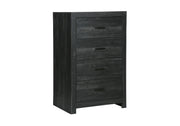 Commode 4 tiroirs – Fini gris graphite