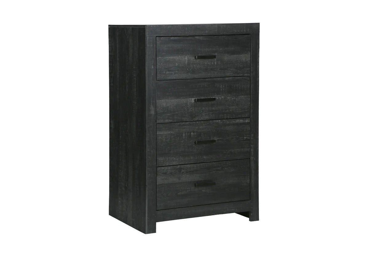 Commode 4 tiroirs – Fini gris graphite
