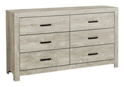 Commode 6 tiroirs – Fini chêne blanchi