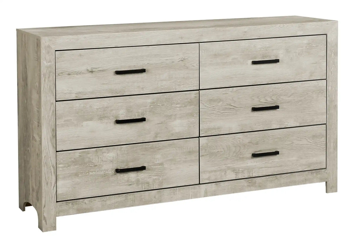Commode 6 tiroirs – Fini chêne blanchi
