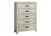 Commode 5 tiroirs – Fini chêne blanchi