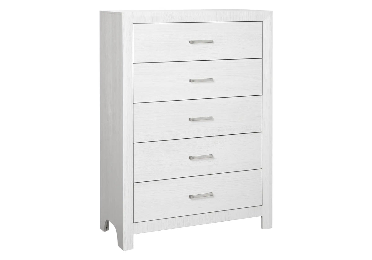 Commode 5 tiroirs – Fini chêne blanc