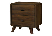Table de chevet 2 tiroirs Monarch Specialties – Noyer