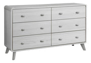 Commode 6 tiroirs Monarch Specialties – Fini chêne gris