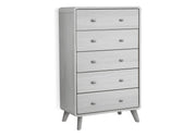 Commode 5 tiroirs – Fini chêne gris