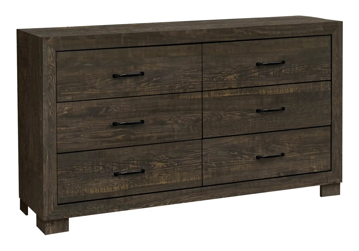 Commode 6 tiroirs – Fini chêne rustique
