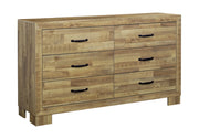 Commode 6 tiroirs – Fini chêne moyen