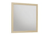 Miroir mural carré pour chambre – Fini naturel