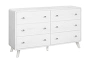 Commode 6 tiroirs – Fini chêne blanc