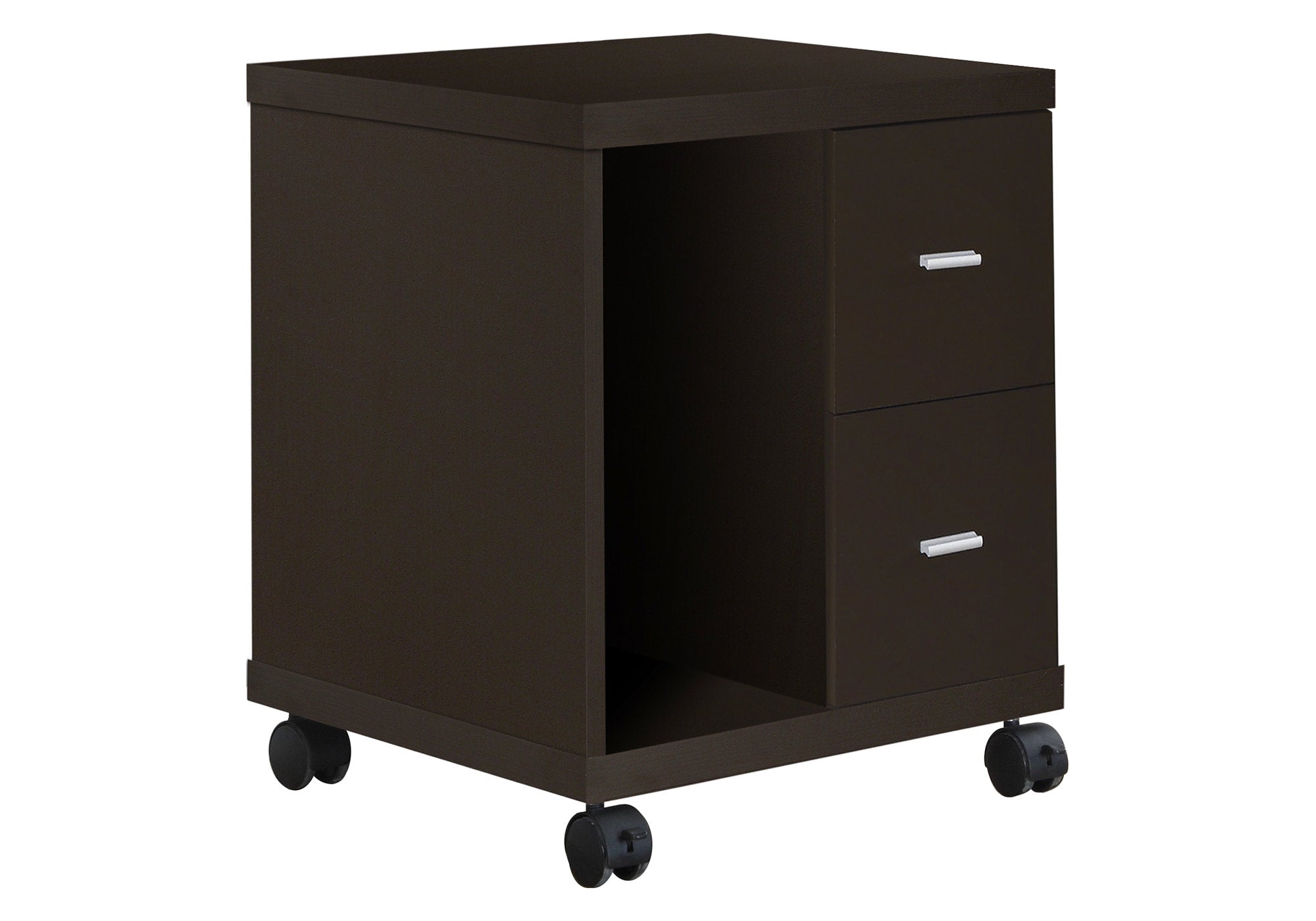 ARMOIRE DE BUREAU - ESPRESSO 2 TIROIR SUR ROULETTES ( Meuble Mtl )
