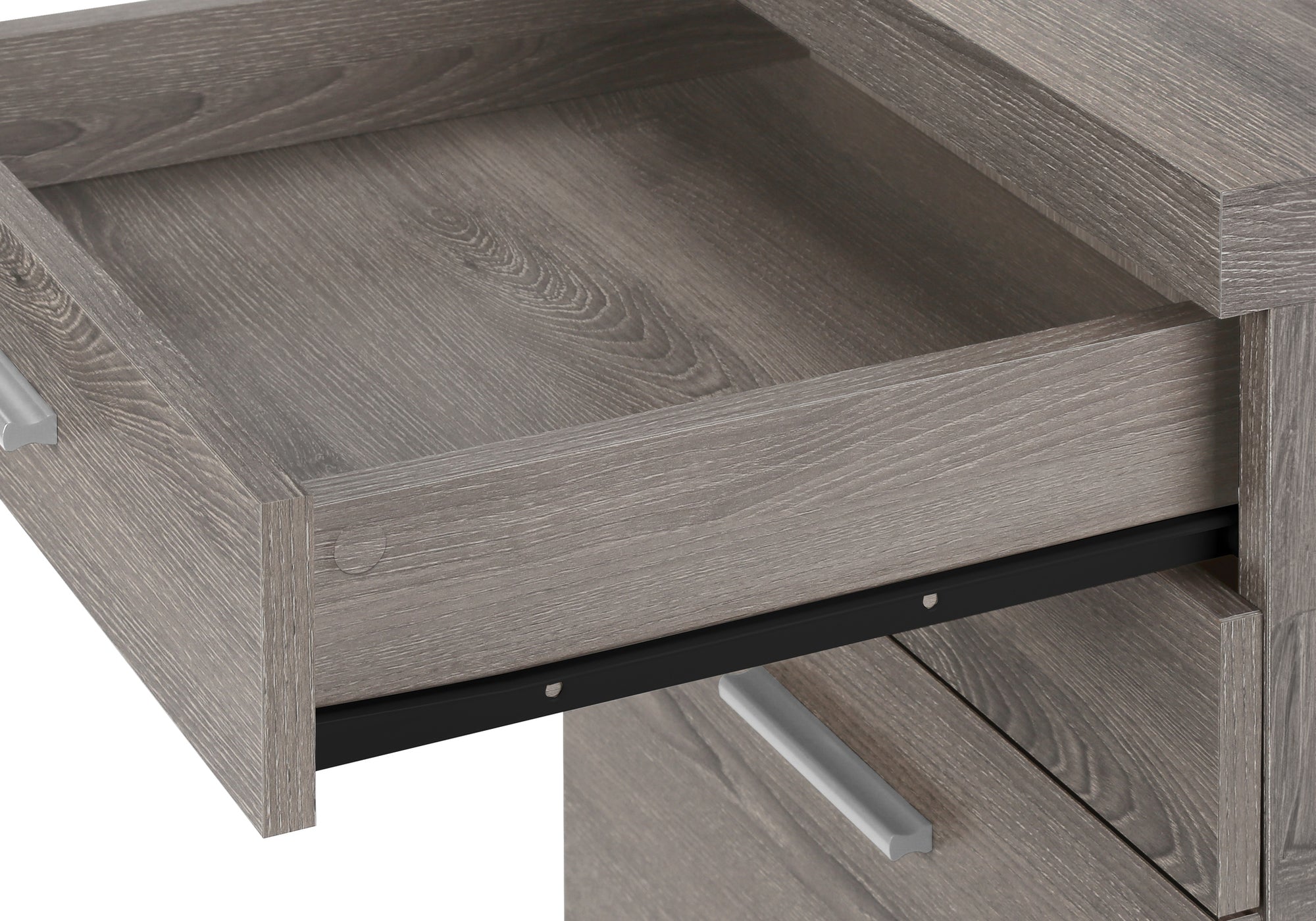 CLASSEUR - 3 TIROIRS / TAUPE FONCE SUR ROULETTES ( Meuble Mtl )