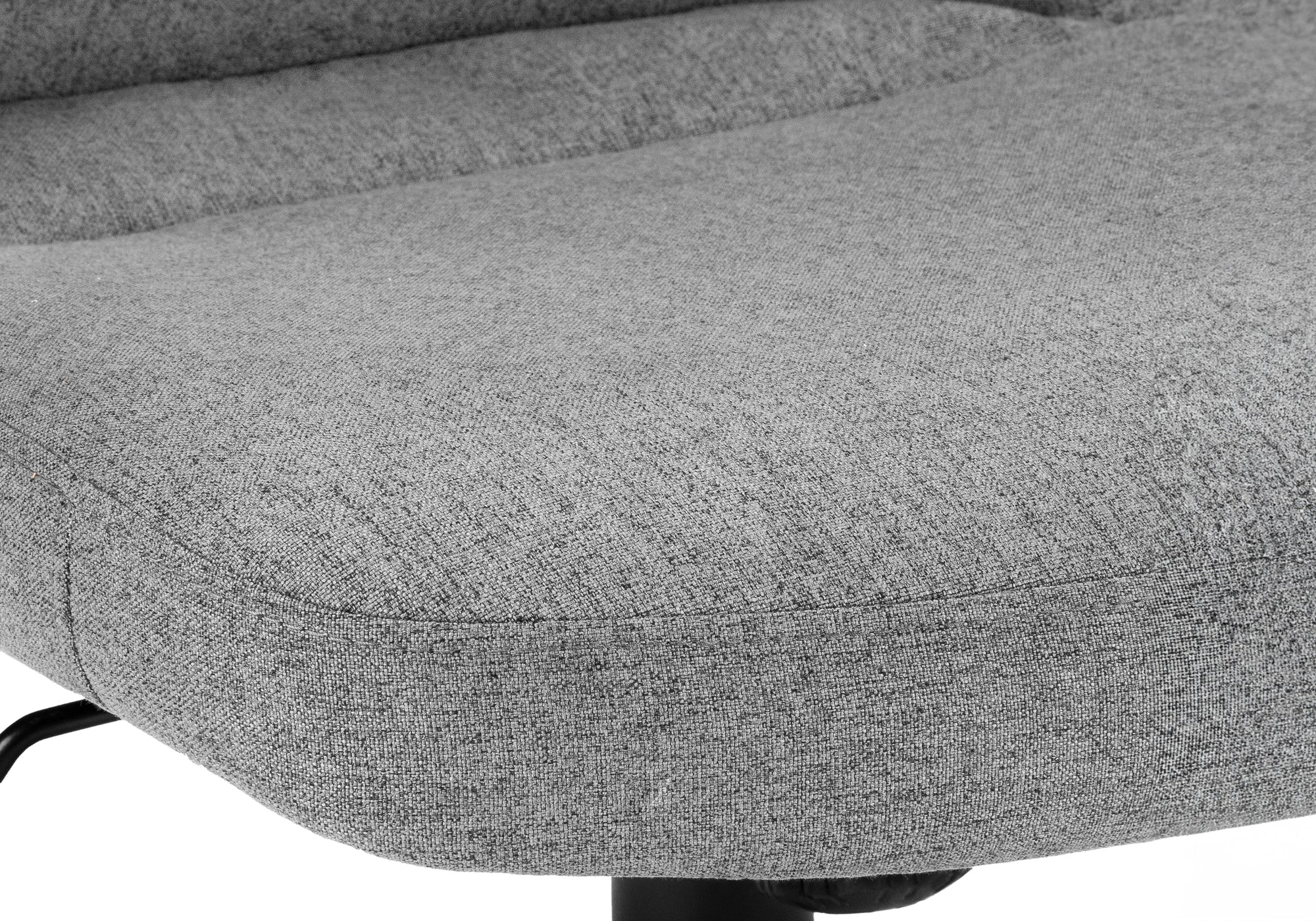 CHAISE DE BUREAU - NOIR / TISSU GRIS FONCÉ / MULTIPOSITIONS ( Meuble Mtl ) 
