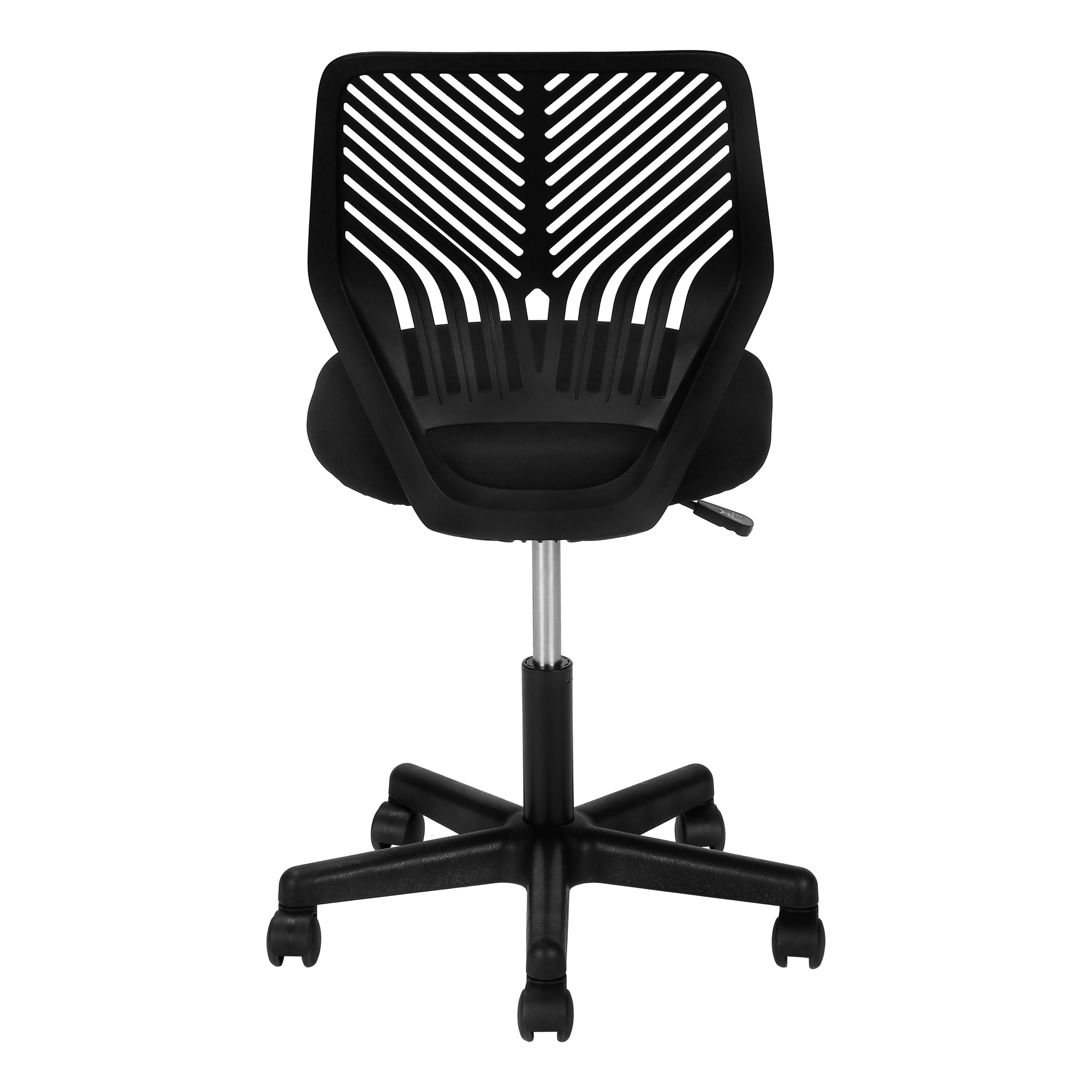 CHAISE DE BUREAU - JUVENILE NOIR / PIETEMENT NOIR SUR ROULETTES ( Meuble Mtl ) 