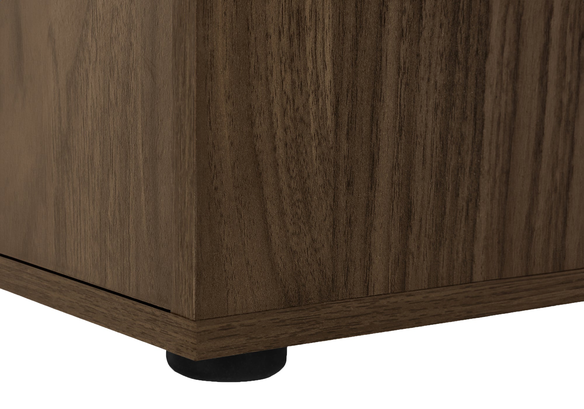 BUREAU D'ORDINATEUR - 46"L / NOYER FONCÉ / ARMOIRE DE RANGEMENT ( Meuble Mtl ) 