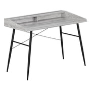 BUREAU D'ORDINATEUR - 48"L / GRIS / METAL NOIR ( Meuble Mtl )