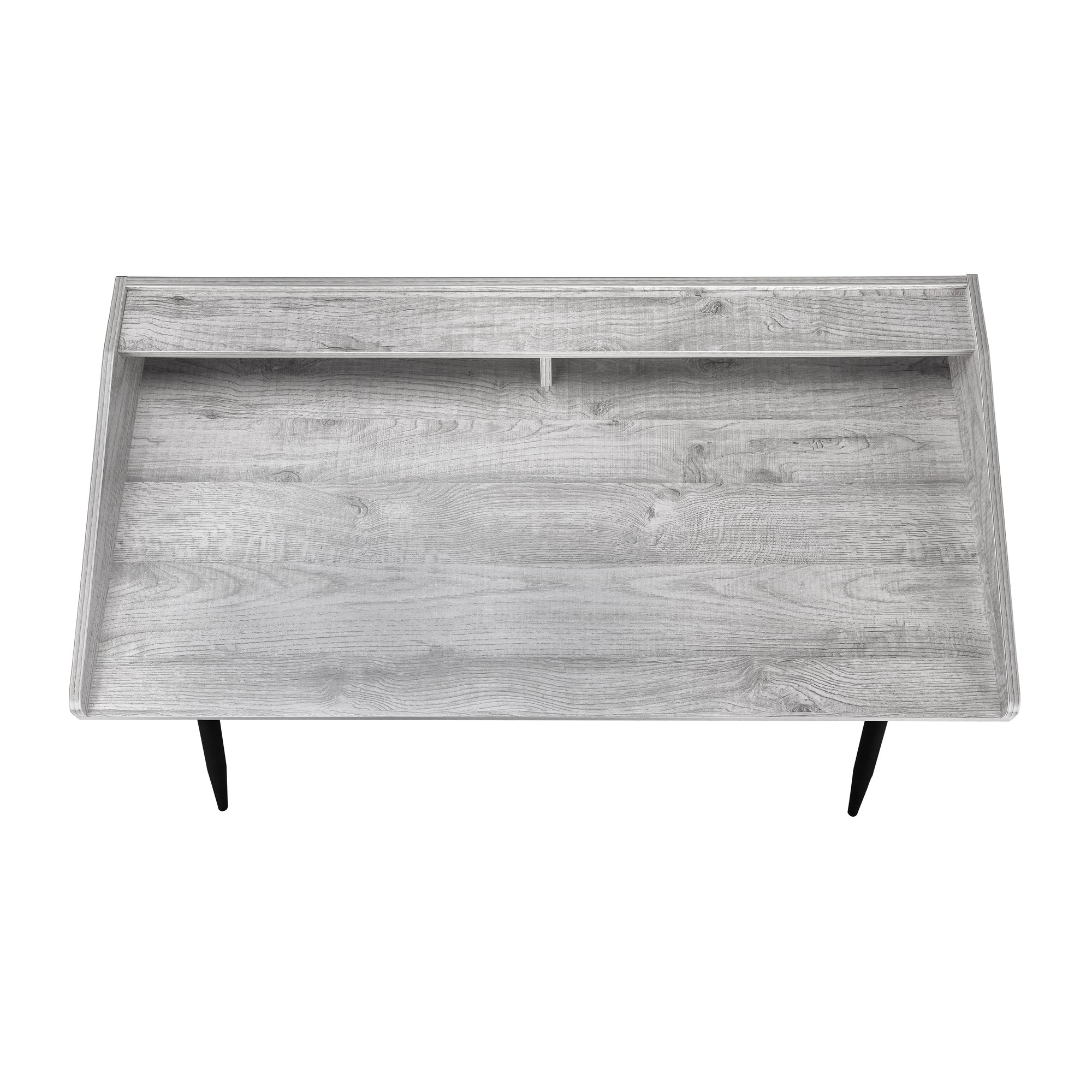 BUREAU D'ORDINATEUR - 48"L / GRIS / METAL NOIR ( Meuble Mtl )
