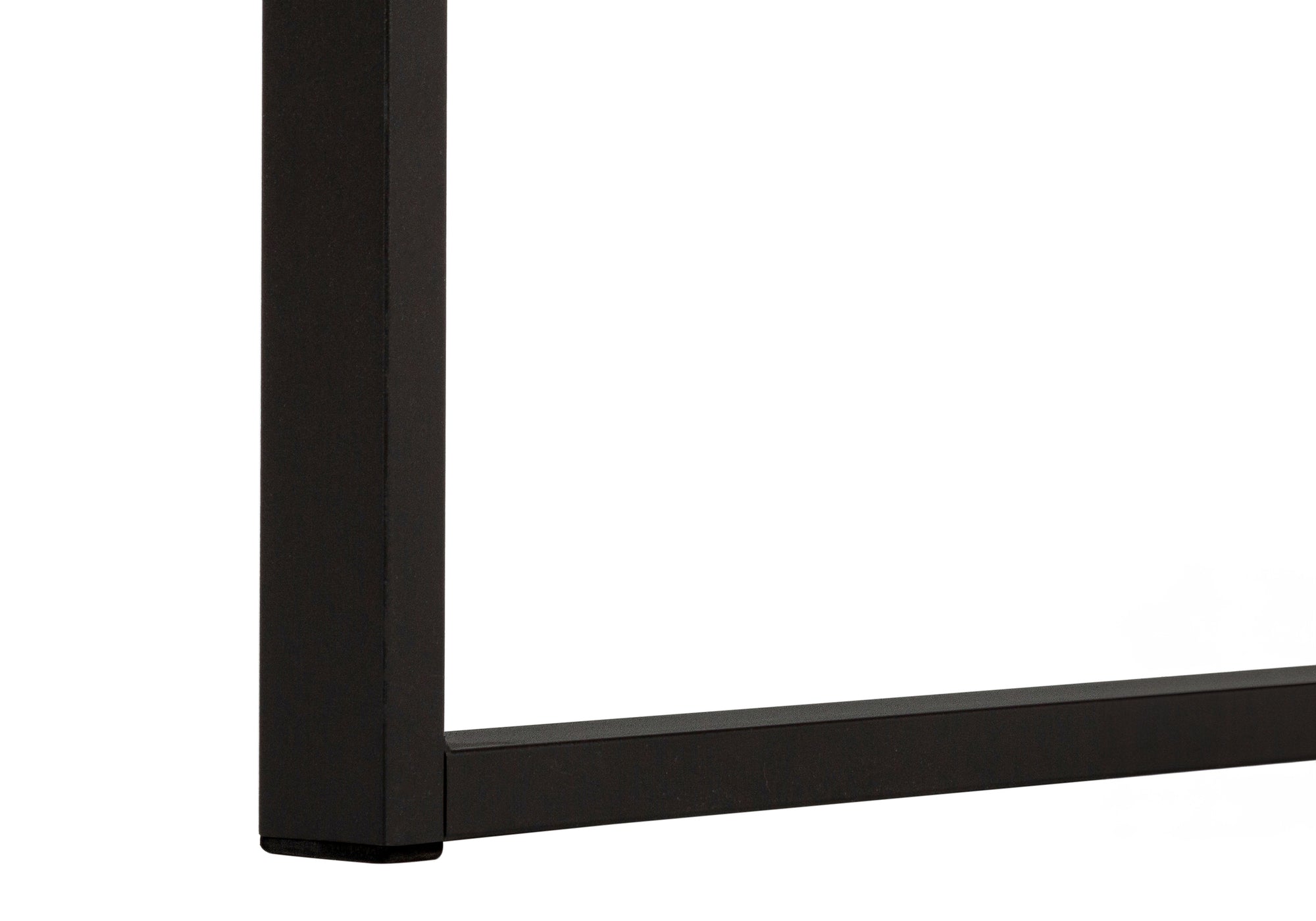 BUREAU D'ORDINATEUR - 60"L / BOIS DE RÉCUPÉRATION LÉGER / MÉTAL NOIR ( Meuble Mtl ) 
