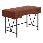 BUREAU D'ORDINATEUR - 48"L / CERISE / METAL NOIR ( Meuble Mtl ) 