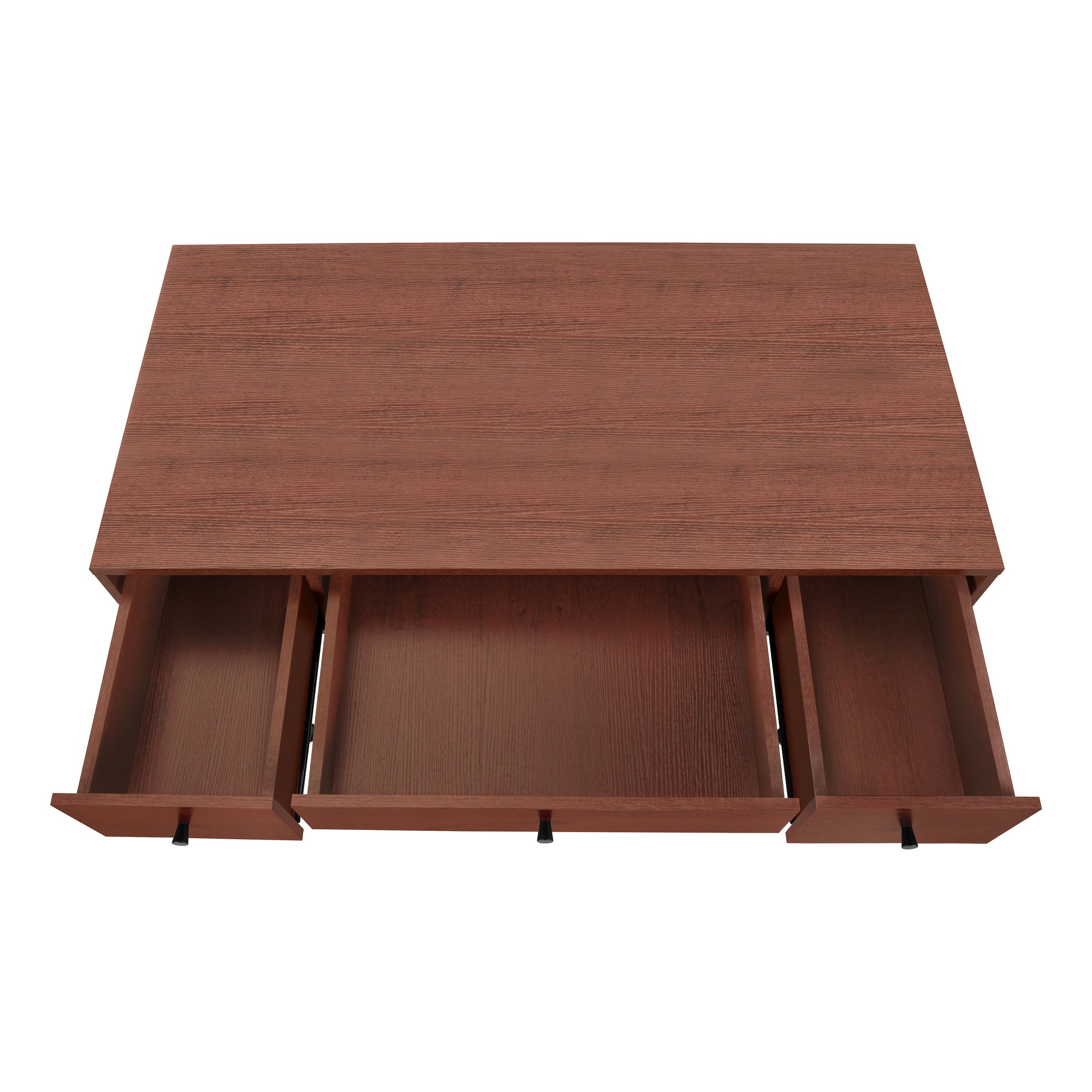 BUREAU D'ORDINATEUR - 48"L / CERISE / METAL NOIR ( Meuble Mtl ) 