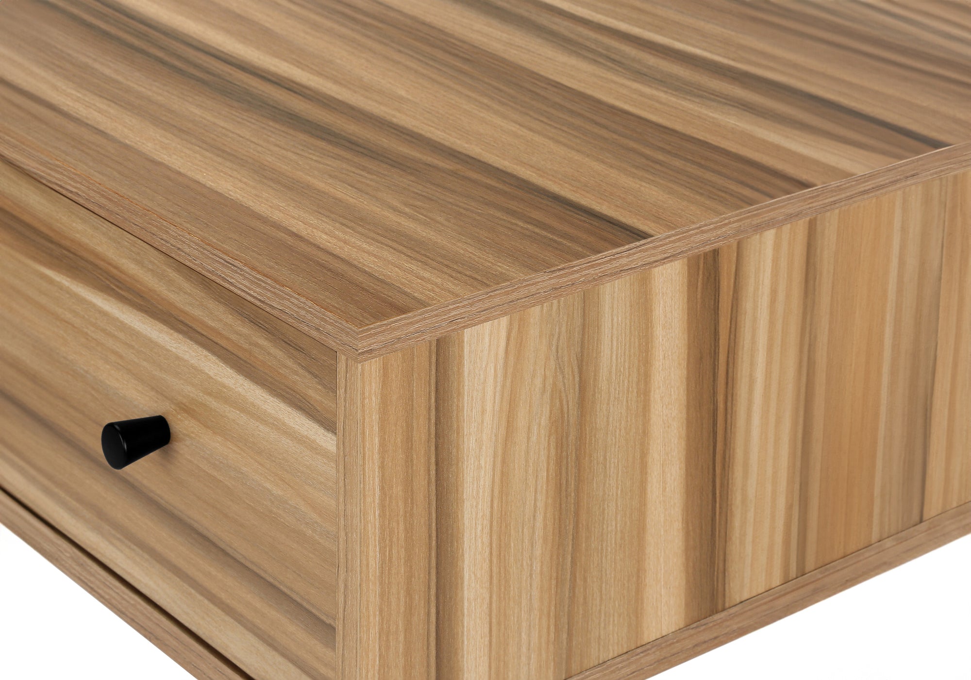 BUREAU D'ORDINATEUR - 48"L / BOIS DE RÉCUPÉRATION LÉGER / MÉTAL NOIR ( Meuble Mtl ) 