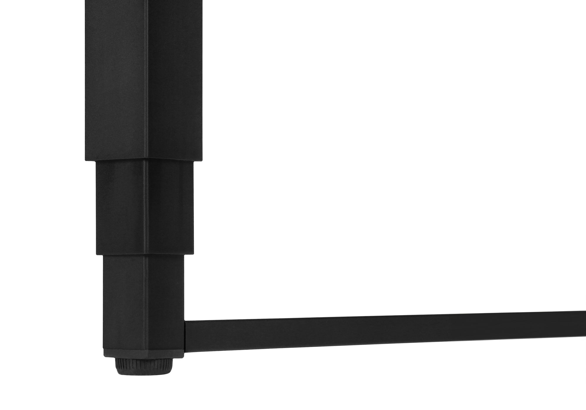 BUREAU D'ORDINATEUR - 48"L / NATUREL / HAUTEUR AJUSTABLE / METAL NOIR ( Meuble Mtl ) 
