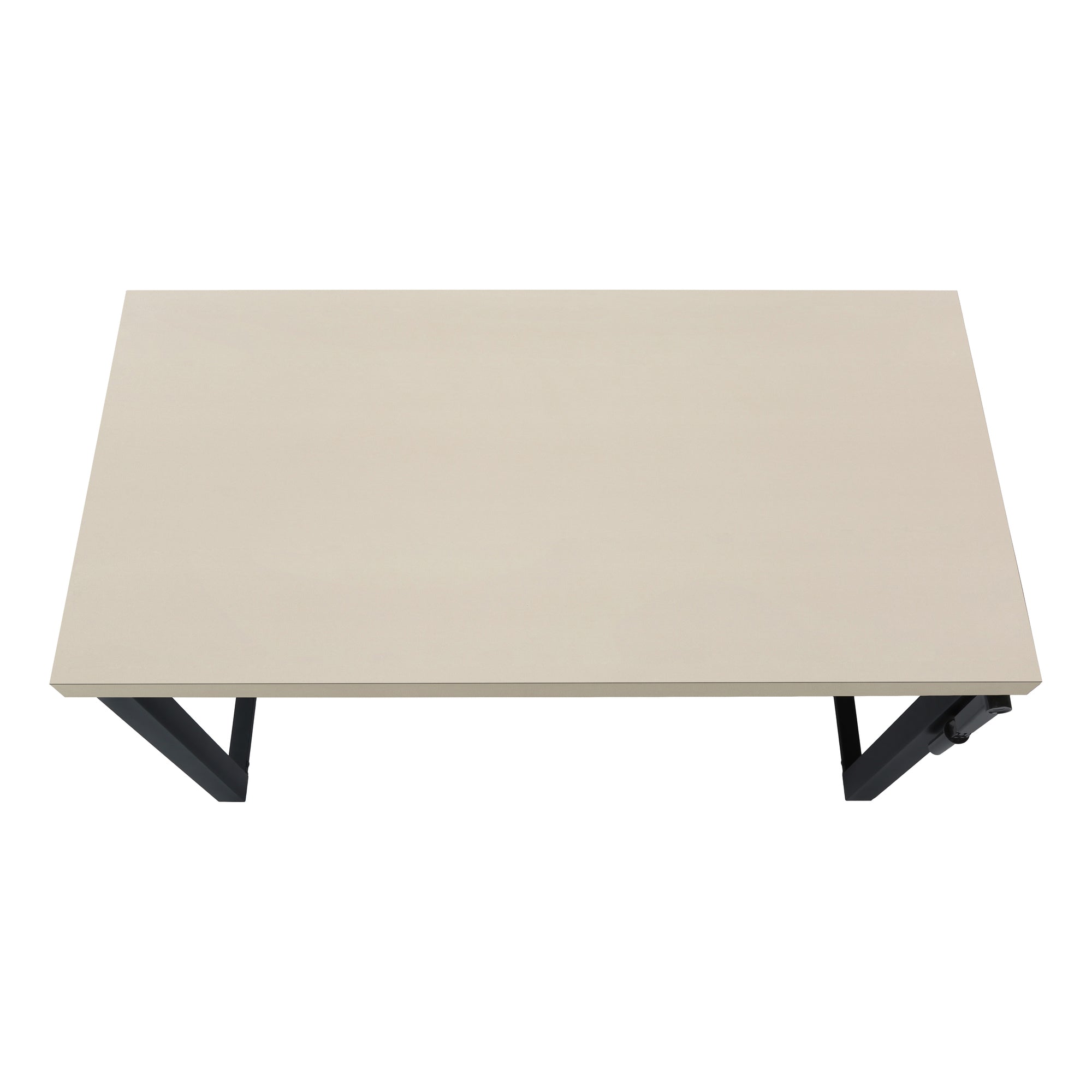 BUREAU D'ORDINATEUR - 48"L / TAUPE MODERNE / HAUTEUR AJUSTABLE / NOIR ( Meuble Mtl ) 