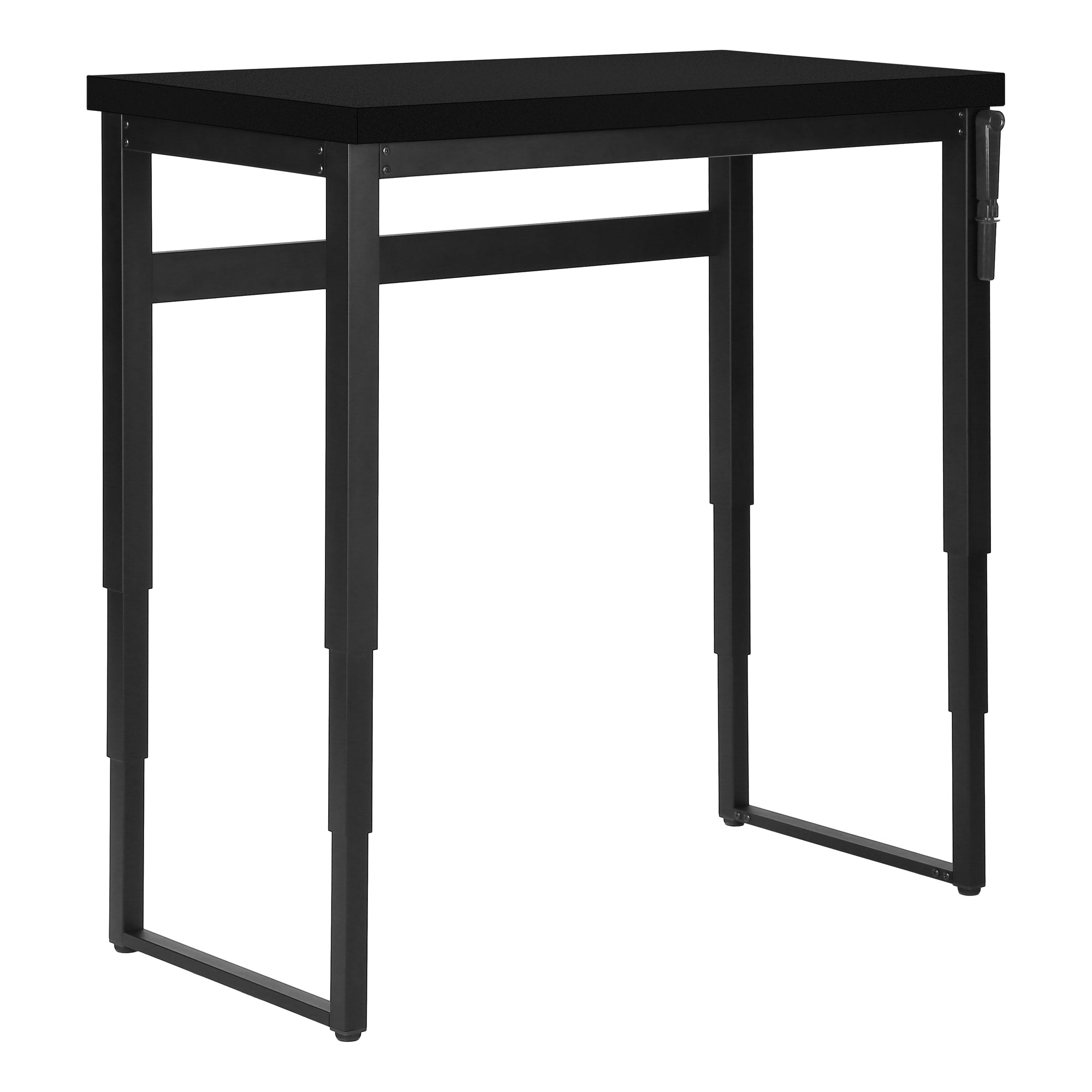 BUREAU D'ORDINATEUR - 48"L / NOIR / HAUTEUR AJUSTABLE/ METAL NOIR ( Meuble Mtl ) 