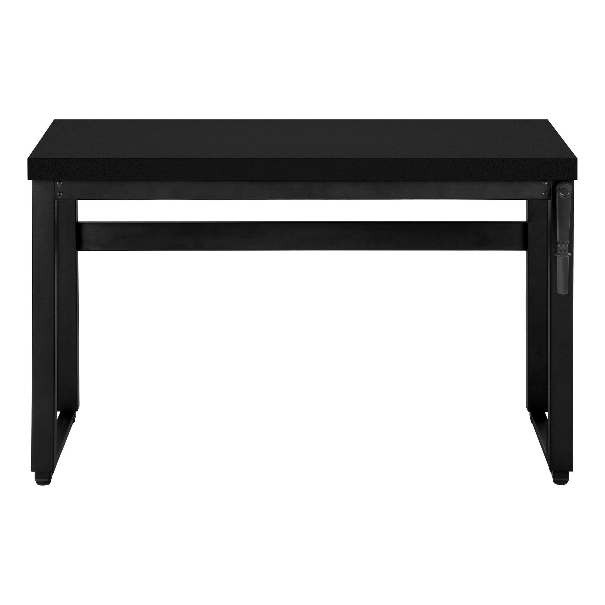 BUREAU D'ORDINATEUR - 48"L / NOIR / HAUTEUR AJUSTABLE/ METAL NOIR ( Meuble Mtl ) 